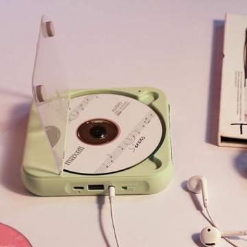 新款便攜ins隨身聽cd播放唱片機黑膠藍牙復古光碟光盤禮物播放器【Snowbelle優選】