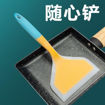 烙餅硅膠鏟耐高溫不粘鍋鏟玉子燒鍋鏟硅膠炒菜鏟廚具飯勺煎餅飯勺