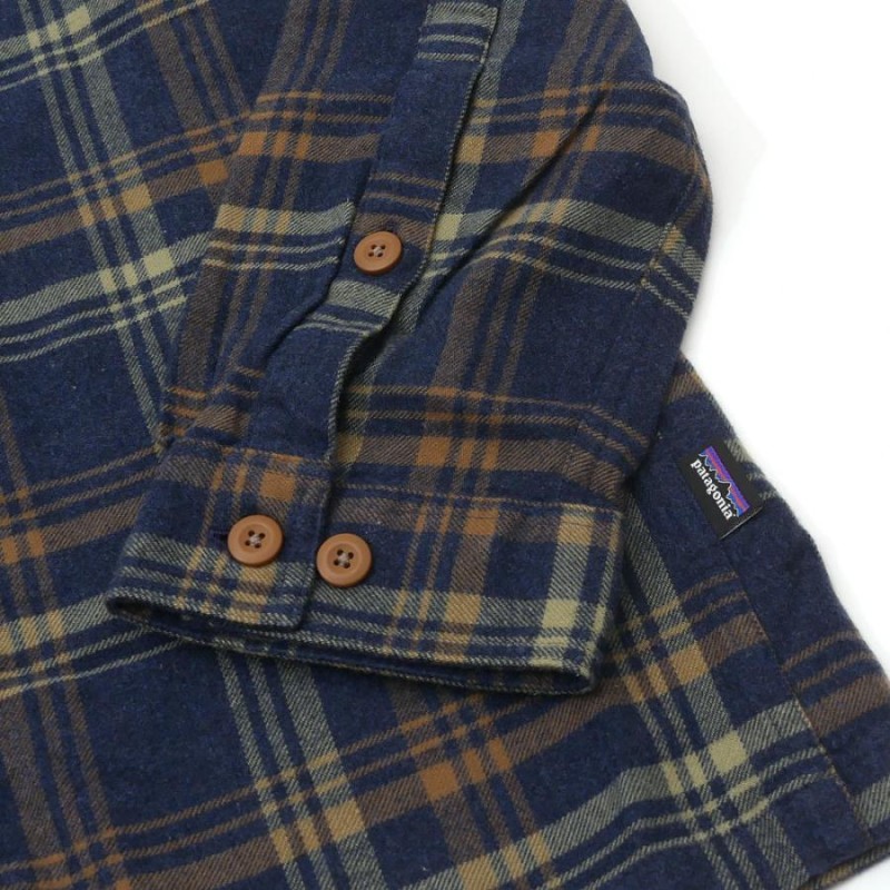 新品 パタゴニア M's L/S Organic Cotton MW Fjord Flannel Shirt