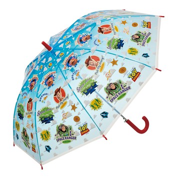 日本 SKATER - 兒童透明長直傘(55cm)-玩具總動員