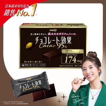 【Meiji 明治】巧克力效果CACAO 95%黑巧克力(盒裝)