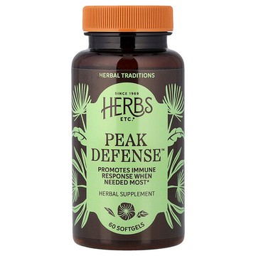 Herbs Etc., Peak Defense™，60 粒軟膠囊