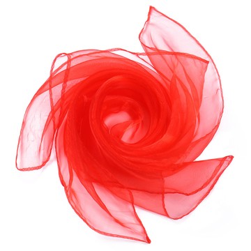 律動紗巾 紅色 輕盈透氣運動紗巾  1條