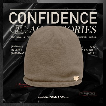 愛心小標質感堆堆冷帽