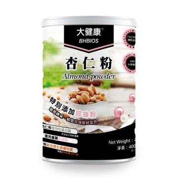 【大健康】珍珠杏仁粉-400g/罐