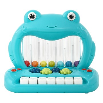 Kes.B 清脆聲響青蛙彈跳球鋼琴玩具  1個  28.5 x 23.5 x 19.5 cm  多色