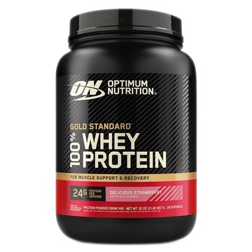 OPTIMUM NUTRITION 歐恩 金牌乳清蛋白 草莓風味  907g  1個