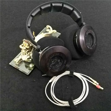 特斯拉T1單元黑檀木發燒頭戴式高阻300歐53MM單元高解析HIFI耳機