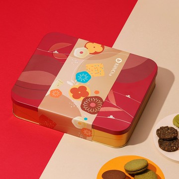 新年禮盒 | 鐵盒精裝 鐵觀音堅果&紅玉鳳梨酥&阿薩姆曲奇 18/16入