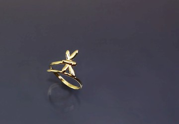 動物系列-小蜻蜓黃銅戒