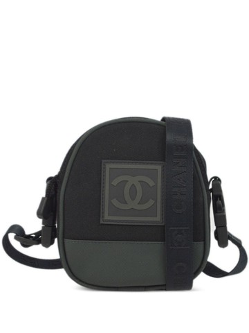 CHANEL Pre-Owned - 2003 Sports Line shoulder bag - women - Canvas/Nylon - One Size - Black