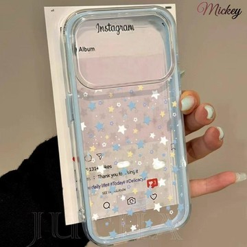 iphone17防摔手機殼.涂鴉滿屏星星適用iPhone17promax蘋果16手機殼15新款14全包13女12