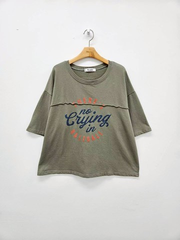 生活不必苛求完美★輕鬆展現自在率性棉T (正韓)