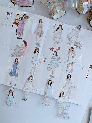 她 / 5cm 透明PET和紙膠帶