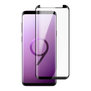 Samsung AGC日本玻璃 保護貼 【 S9+】 9D高清曲面保護貼保護膜 黑框曲面全覆蓋鋼化玻璃膜 防刮防爆