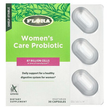 Flora, 女性健康益生菌，耐貯藏，870 億細胞，30 粒素食膠囊