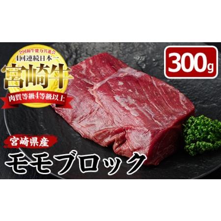 ふるさと納税 宮崎牛ローストビーフ用モモブロック(計300g) 宮崎県門川町