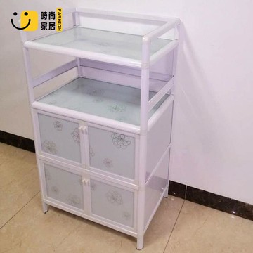 餐邊櫃 餐櫃 碗櫃 儲物收納櫃 簡易鋁合金茶水柜 組裝家用迷你經濟型廚房收納柜 室外陽臺柜 置物柜 免運 可開發票 全館折扣 售後保障 s5510