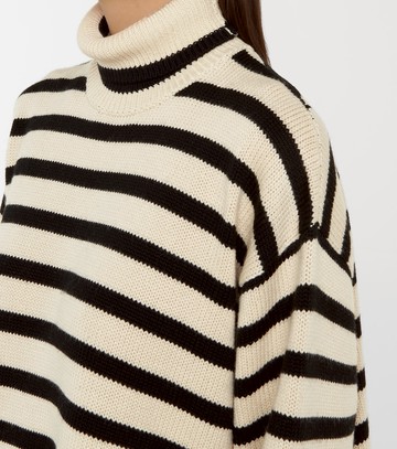Toteme Striped turtleneck wool-blend sweater