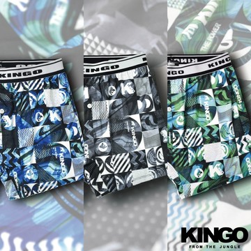 【KINGO】快乾涼感-寬鬆版內褲 /吸濕排汗/四角褲/男生內褲/機能快乾/多色任選/台灣製2025new