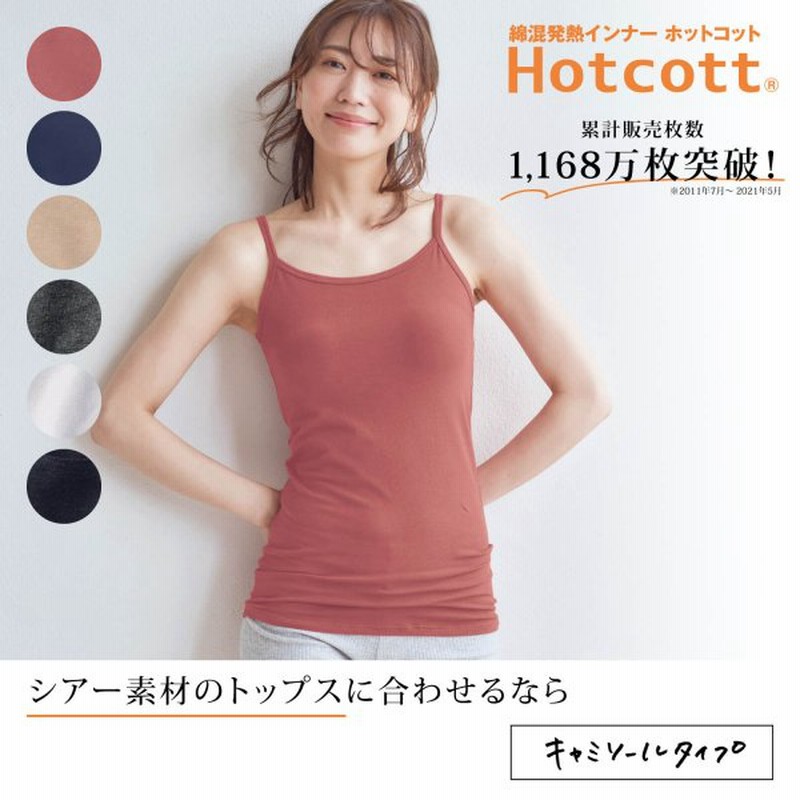 インナー 肌着 レディース キャミソール S M L Ll 3l 綿混 綿95 吸湿 発熱 長め丈 暖かい ホットコット かゆくない 蒸れにくい 保温 天竺素材 冷え対策 通販 Lineポイント最大0 5 Get Lineショッピング