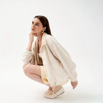 INC/REPURPOSE 女裝雙面穿抗UV 防曬外套 (5色) - 麻花灰 X 素面灰-M