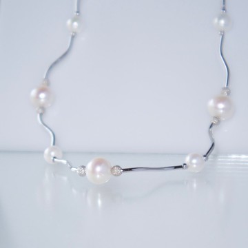 閃亮珍珠項鍊/注重舒適度