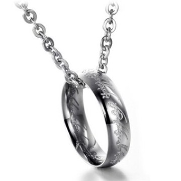 鈦鋼項鍊 吊墜-精美流行時尚情人節生日禮物男配件73cm42【獨家進口】【米蘭精品】