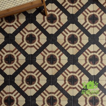 免運 公司貨 地面磚 復古風手工磚 啞光方形瓷磚 民宿餐廳服裝店面包店港風花磚 可開發票 全館八折 工廠現貨直銷 新品特價 HTXW12232