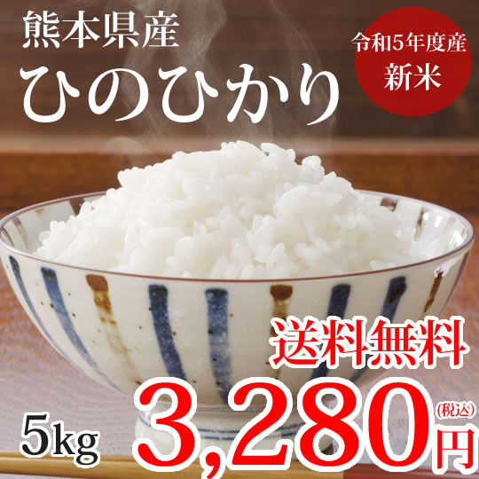 ひのひかり 米 5kg 令和5年産 新米 熊本県産 お米 白米 玄米 コシヒカリ 森のくまさん