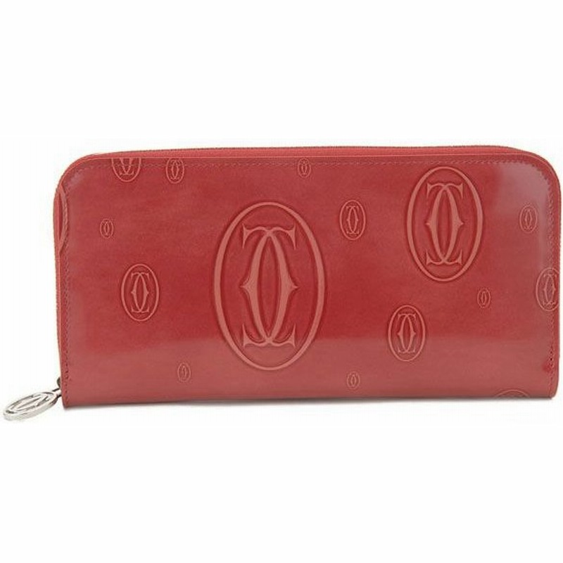 Cartier(カルティエ) 長財布 ハッピーバースデー レッド