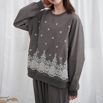 刺繡圓領衛衣179560