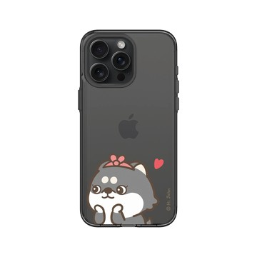iPhone 15 Pro Max Clear 酷墨灰 - 嗨小強 Hi John - 情侶款-圓圓
