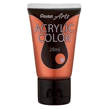Pentel 飛龍文具 Arts 壓克力水彩 WA2-T99 銅色  28ml  1色  1個