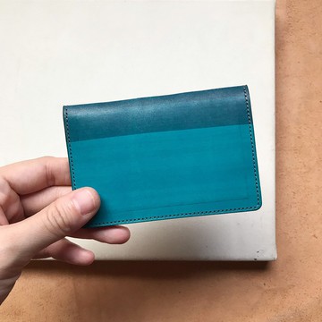 卡夾_極簡版_4卡位_ 灰藍漸層里昂藍