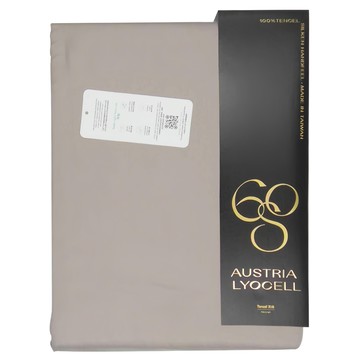 BUHO 布歐 素面文青300織 TENCELTM 天絲TM 床包被套四件組 60支床包組  灰霧可可  雙人特大  床包 + 被套 + 枕套