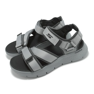 [ACS] Skechers 涼鞋 Go Walk Flex Sandal 男鞋 灰 黑 緩衝 輕量 魔鬼氈 涼拖鞋 229207GYCC