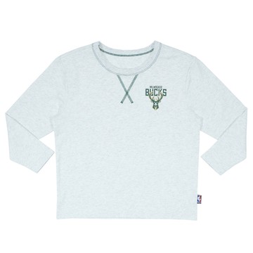 NBA 兒童/青少年 美式復古領 長袖上衣 公鹿隊 3556100109