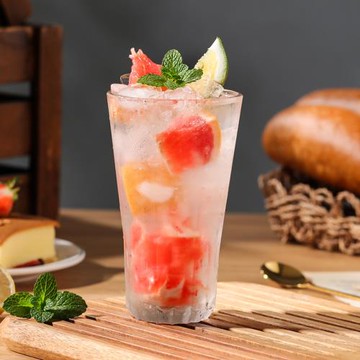 利比玻璃杯美式冰咖啡杯 ins網紅餐廳冰拿鐵杯冷飲冰球杯威士忌杯