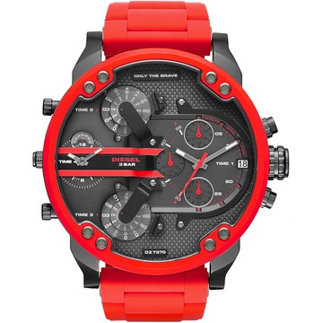 DIESEL Mr. Daddy 2.0 極致霸氣多時區計時手錶-57mm DZ7370