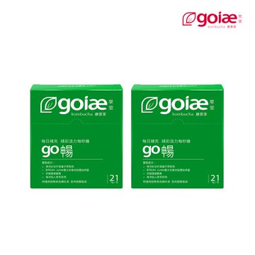 goiae果葉 康普茶沖泡粉包(鳳梨風味)2盒(21包/盒)