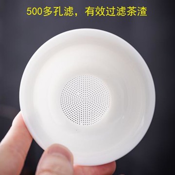 陶瓷茶慮茶漏白瓷過濾器茶斗過濾網茶渣功夫茶道隔泡茶器茶具配件