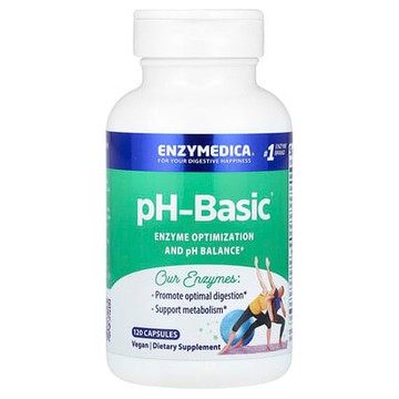 Enzymedica, pH-Basic，120 粒膠囊