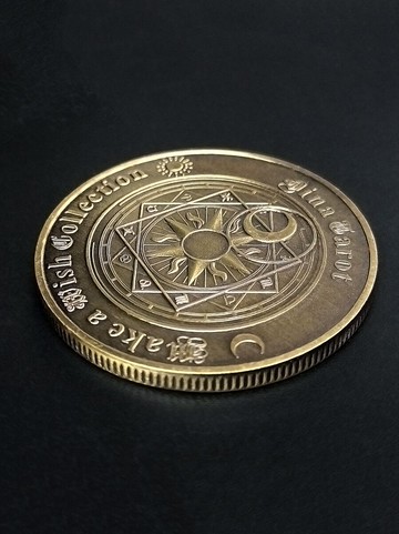 歐美幸運硬幣收藏 企業小禮品外國星座紀念章古青銅工藝品道具