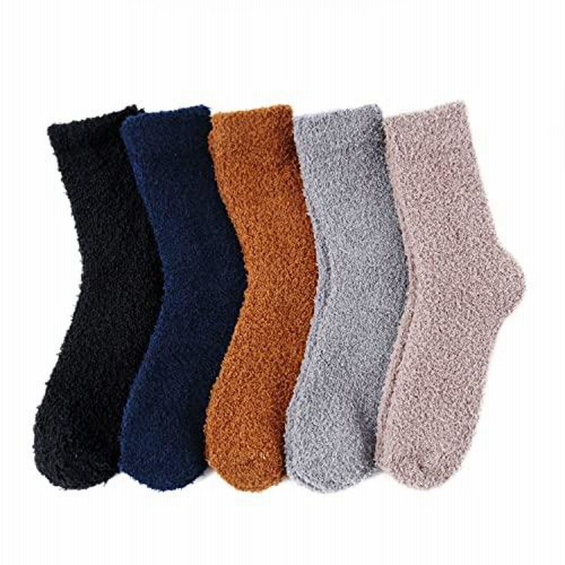 靴下 メンズ 冬 ルームソックス 防寒 もこもこ靴下 暖かい 厚手 くつした メンズ 冬 スキー 24 28cm ソックス 男性用 5色5足セット も 通販 Lineポイント最大0 5 Get Lineショッピング