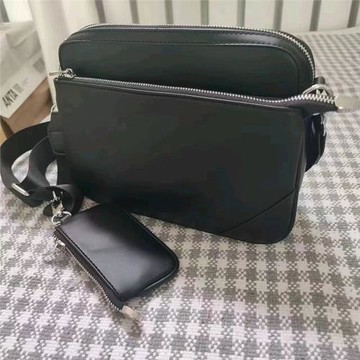 壓花三件套燙印三合一郵差包黑武士麻將單肩斜挎包