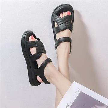 【Alice】現貨37碼酷萌女孩時尚休閒涼鞋(防水涼鞋/原宿風/復古/涼鞋/沙灘鞋)