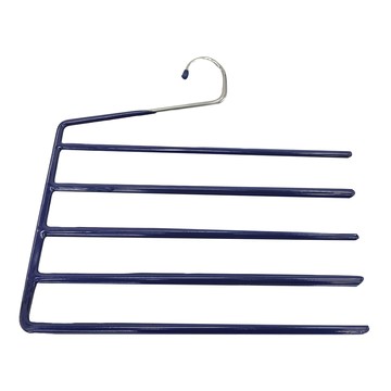 HIKOYA 和彥家 五層防滑褲架 Set 4入 男褲/女裝節省空間好收納  1組  深藍色