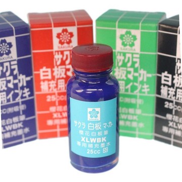 XLWBK 櫻花牌 白板筆補充水/一盒12瓶入(定75) 白板筆補充液 白板水 白板筆補充油 日本製【APP滿額下單10%點數(單一帳號最高5000點)】1/31止