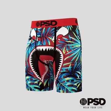 【PSD Underwear 官方旗艦店】WARFACE- 平口四角褲-七彩葉-紅色